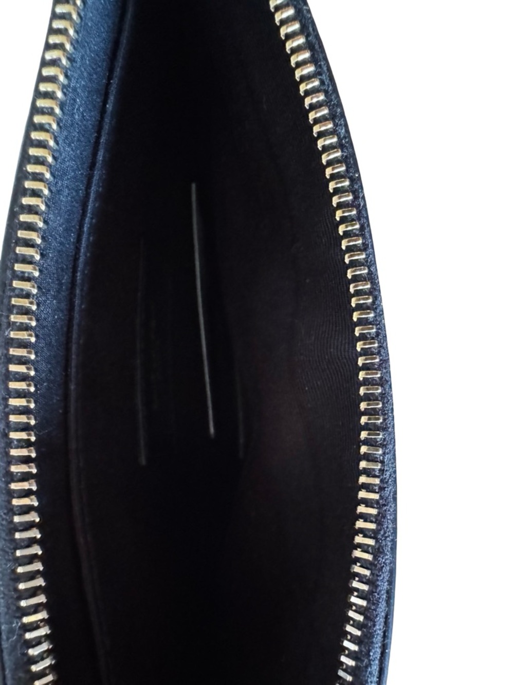 Authentic Saint Laurent Black Polka Dot YSL clutch with Gold Logo. Rare! - Picture 5 of 9